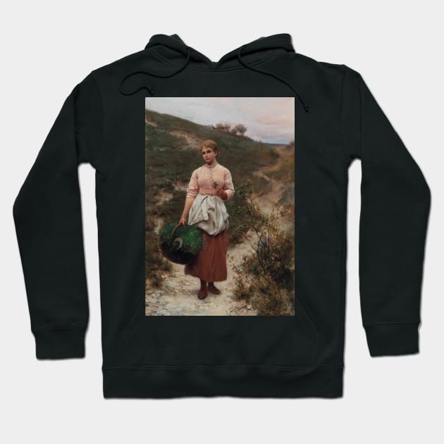 Picking Flowers - Alfred Seifert Hoodie by themasters